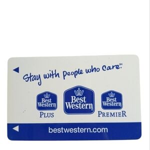 Best Western Hotel Room Key Photo Card Memorabilia Travel Collectible